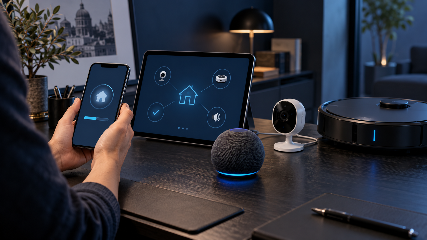 Configurazione di smartphone, tablet, telecamera e dispositivi smart home